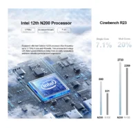 Chatreey T9H mini PC, equipped with an Intel 14th generation N150 processor, supports 4 cores and 4 threads, with a maximum frequency of 3.6GHz, significantly outperforming the N100.