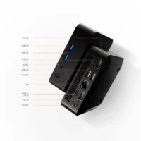 The Chatreey T9 Mini PC is equipped with two HDMI ports, two Type-C ports, two USB 3.2 ports, one USB 2.0 port, one AUDIO port, one DC port, and an Ethernet port. With a wide variety of interfaces, it can meet different connectivity needs.