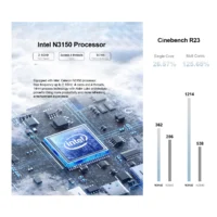 The Chatreey T9 mini PC is equipped with an Intel Celeron N3150 processor, with a maximum frequency of up to 2.1GHz. It features 4 cores and 4 threads, utilizing a 10nm process technology and Alder Lake architecture, bringing higher productivity and a fresher entertainment experience.